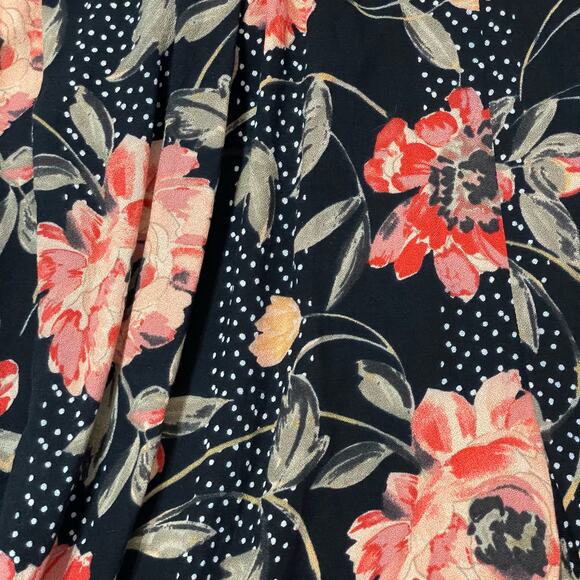 Saltwater LUXE Wide Leg Cropped Floral Jumpsuit - Black - Small - Picture 8 of 11